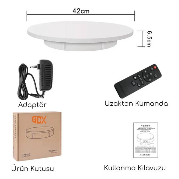 Gdx Tuta-42 Turntable Çekim Standı - Görsel 4