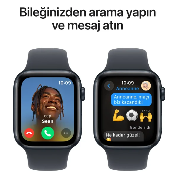 Apple Watch Se 2 2023 GPS + Cellular 40mm Gece Yarısı Alüminyum Kasa Ve Gece Yarısı Spor Kordon Akıllı Saat - Görsel 4