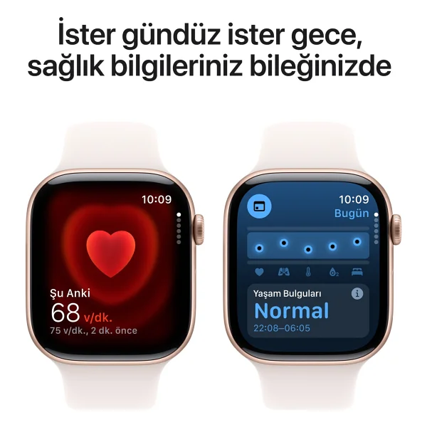 Apple Watch Series 10 GPS + Cellular 46mm Alüminyum Kasa Spor Kordon Akıllı Saat - Görsel 5