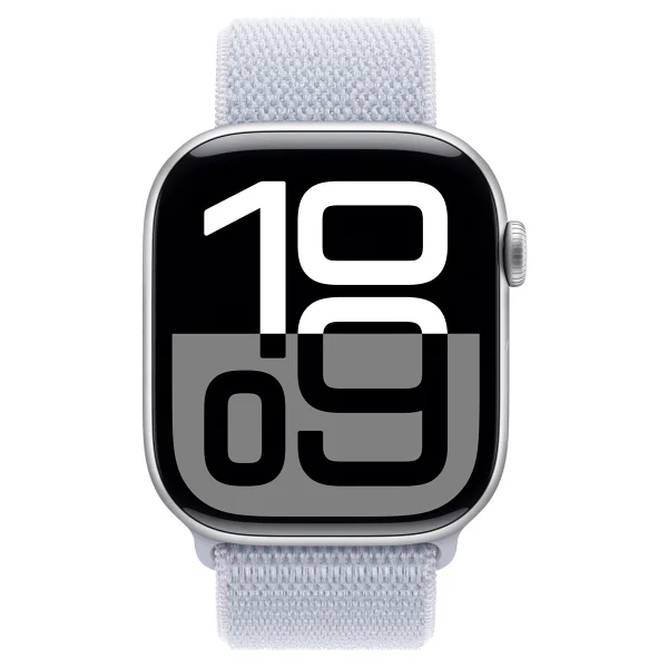 Apple Watch Series 10 GPS 46mm Gümüş Rengi Alüminyum Kasa Ve Bulut Mavisi Spor Loop Kordon Akıllı Saat - Görsel 2