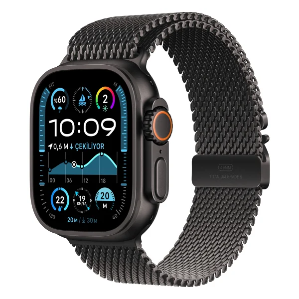 Apple Watch Ultra 2 GPS + Cellular 49mm Siyah Titanyum Kasa Akıllı Saat - Görsel 10