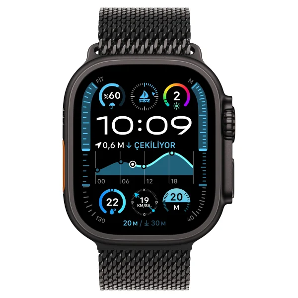 Apple Watch Ultra 2 GPS + Cellular 49mm Siyah Titanyum Kasa Akıllı Saat - Görsel 2