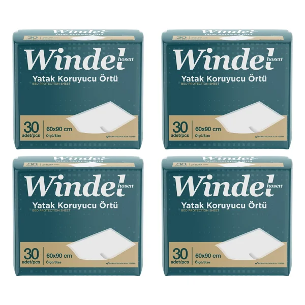 Windelhosen 60x90 Cm 30'lu 4 Adet Yatak Koruyucu Örtü - Görsel 2