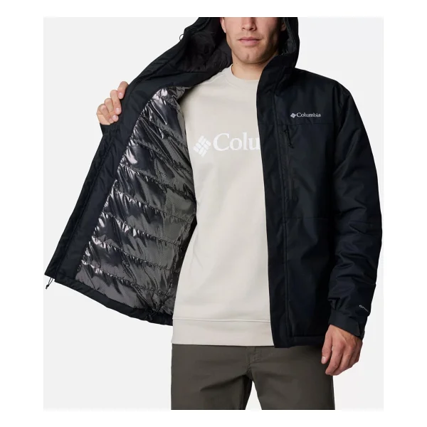 Columbia Hikebound Iı Insulated Wm6558-010 Kapüşonlu Siyah Erkek Mont - Görsel 5