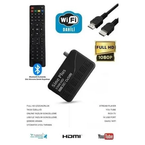 Sine Plus 5500 HD Wi-Fi Uydu Alıcısı - Görsel 6