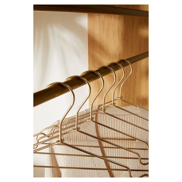 Ocean Home Textile 12'li Altın Renk Metal Giysi Askısı 22 X 41 X 0.4 Cm - Görsel 5