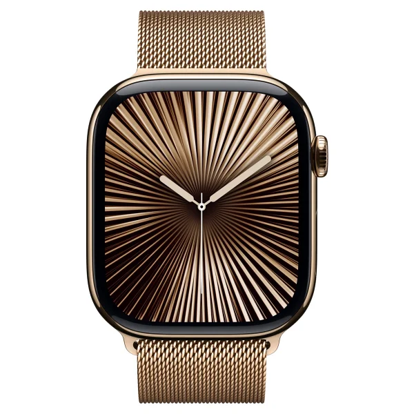 Apple Watch Series 10 GPS + Cellular 46mm Altın Rengi Titanyum Kasa Ve Altın Rengi Milano Loop Kordon Akıllı Saat - Görsel 10