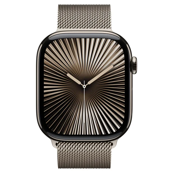 Apple Watch Series 10 GPS + Cellular 42mm Natürel Titanyum Kasa Ve Natürel Milano Loop Kordon Akıllı Saat - Görsel 10