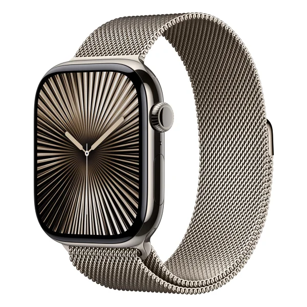 Apple Watch Series 10 GPS + Cellular 42mm Natürel Titanyum Kasa Ve Natürel Milano Loop Kordon Akıllı Saat - Görsel 2
