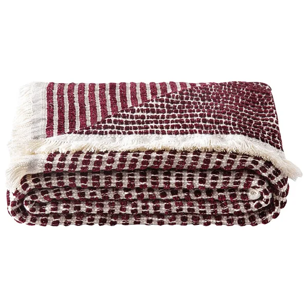 Puffy Timya Koltuk Şalı / TV Battaniyesi / Koltuk Şalı - Mürdüm - 130 X 170 Cm - Görsel 2