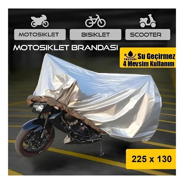 Honda Pcx 125 Arka Çanta Uyumlu Motosiklet Branda Su Geçirmez Motor Branda - Görsel 3