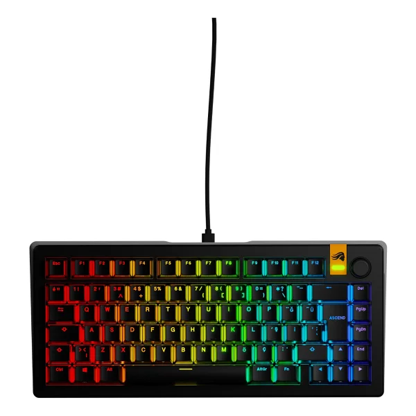 Glorious Gmmk 3 He Tr Fox Linear Switch %75 Kablolu Mekanik Oyuncu Klavyesi - Görsel 2