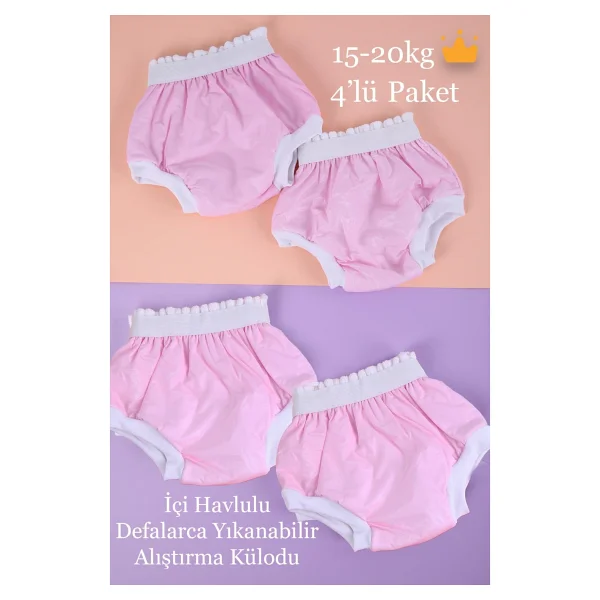 Babyhola 15-20kg 4'lu Defalarca Yikanabilir Yuksek Emici Alistirma Kulodu 1400 - Görsel 7
