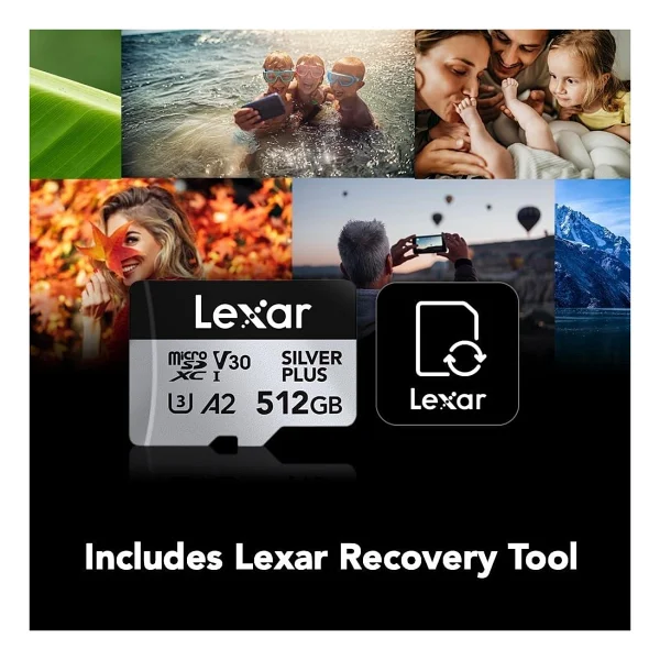 Lexar Professional Silver Plus Lmssıpl512g Class 10 Uhs-I U3 A2 V30 512 GB Micro Sd Kart - Görsel 7