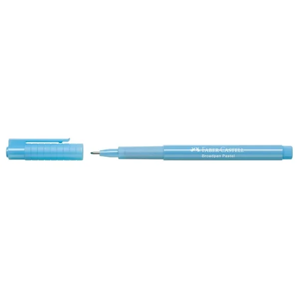 Faber-Castell 1554 Broadpen Açık Mavi Keçeli Kalem - Görsel 6