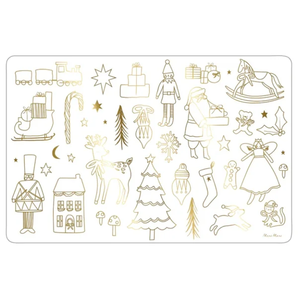 Meri Meri - Christmas Colouring Placemats - Yeni Yıl Boyamalı Amerikan Servisi - 8'li - Görsel 5