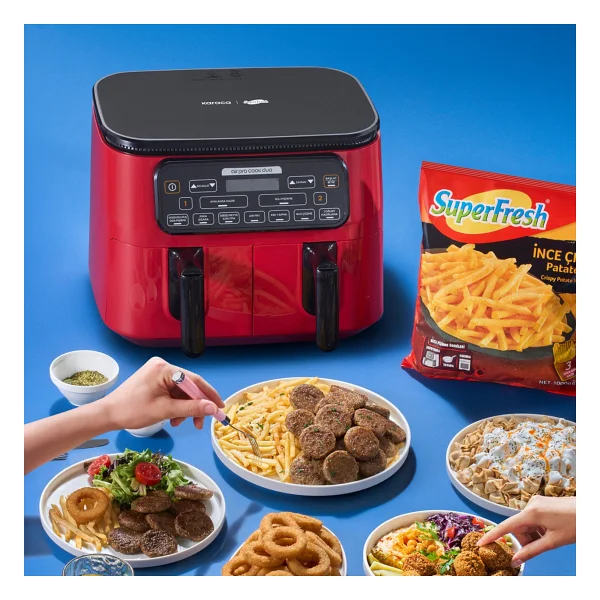 Karaca Air Pro Cook Duo Superfresh 8 Lt Yağsız Fritöz - Görsel 2