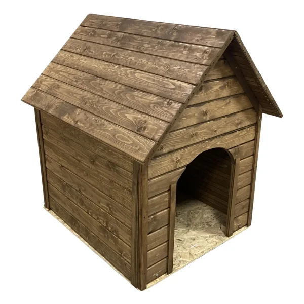 Reyo Pet Suya Soğuğa Dayanıklı Lüks Büyük Boy Ahşap Köpek Kulübesi 100 X 100 X 78 Cm Ceviz - Görsel 2