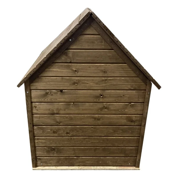 Reyo Pet Suya Soğuğa Dayanıklı Lüks Büyük Boy Ahşap Köpek Kulübesi 100 X 100 X 78 Cm Ceviz - Görsel 4
