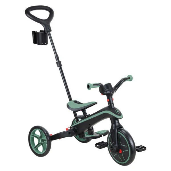 Globber Explorer 4 İn 1 Zeytin Yeşili Katlanabilir Bebek Bisikleti - Görsel 5