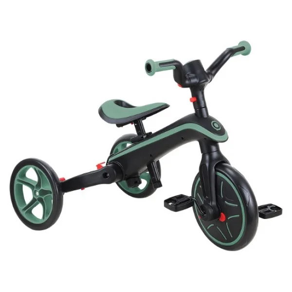 Globber Explorer 4 İn 1 Zeytin Yeşili Katlanabilir Bebek Bisikleti - Görsel 6