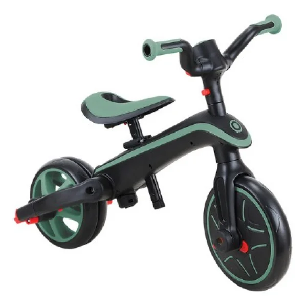 Globber Explorer 4 İn 1 Zeytin Yeşili Katlanabilir Bebek Bisikleti - Görsel 7