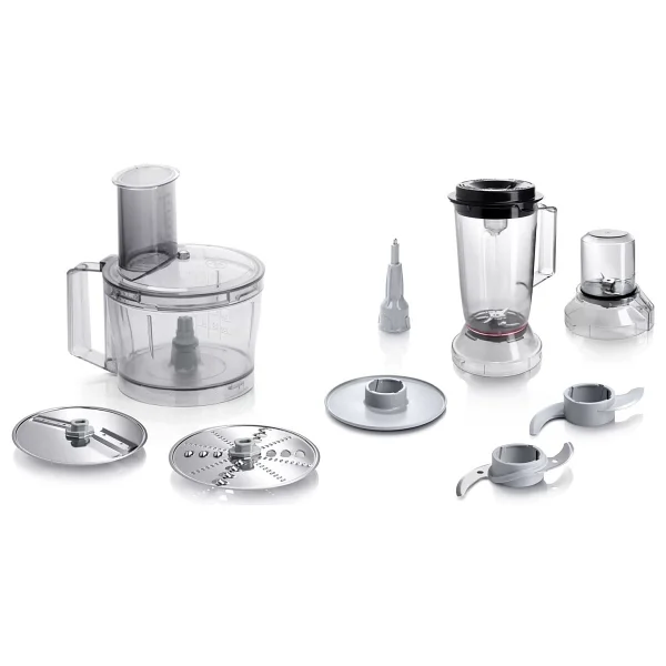 Bosch 50 Fonksiyonlu Hamur Yoğurma Smoothie Rende Öğütücü Doğrayıcı Hepsi Bir Arada Mutfak Robotu, Luciole Lambader Hediye - Siyah - Görsel 6