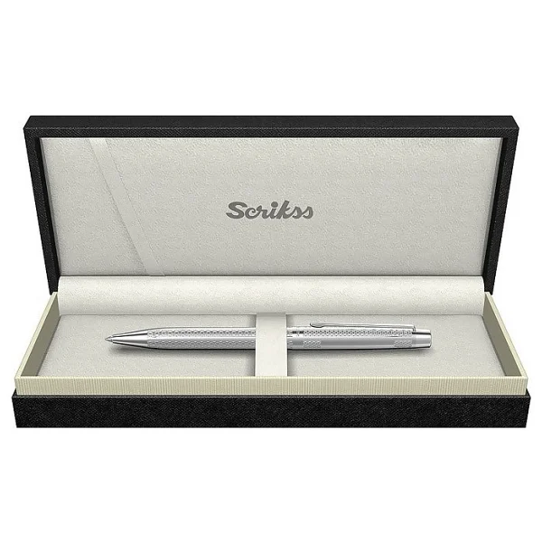 Scrikss Tükenmez Kalem 711 W Balık Sırtı Krom/ - Görsel 2