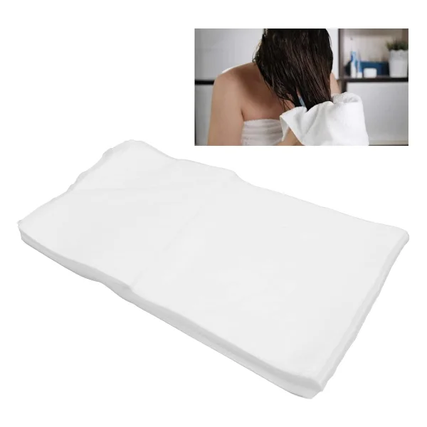 Tek Kullanımlık Havlu 40x80 Cm Dökme El-Yüz Ve Çok Amaçlı Hijyenik Havlu 1 Kg - Beyaz - Görsel 4