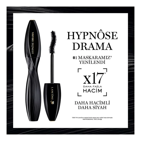 Lancome Hypnose Drama 01 Siyah Maskara - Görsel 10