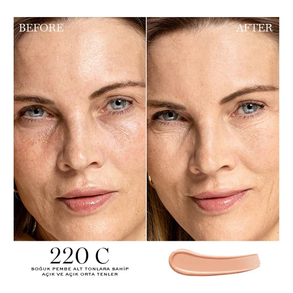 Lancome Teint Idole Ultra Wear 220c Aydınlatıcı Özellikte Suya Dayanıklı Kapatıcı Serum - Görsel 8