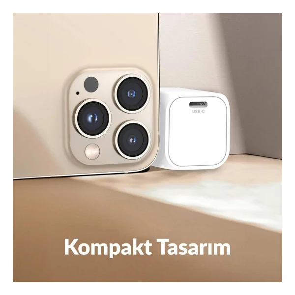Juo G201c-W Beyaz 20 W Type-C Hızlı Şarj Adaptörü - Görsel 6