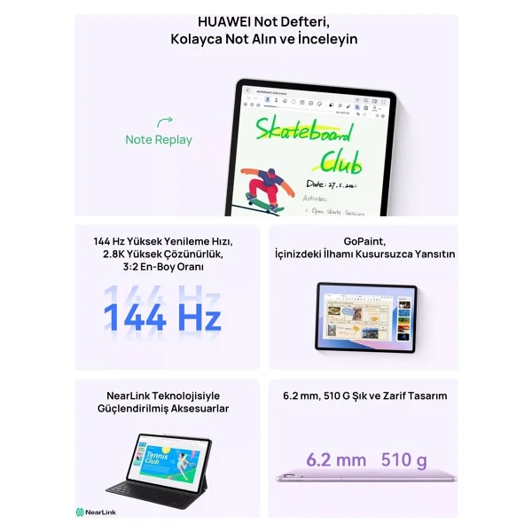 Huawei Matepad 11.5"S 256 GB Tablet - Görsel 5