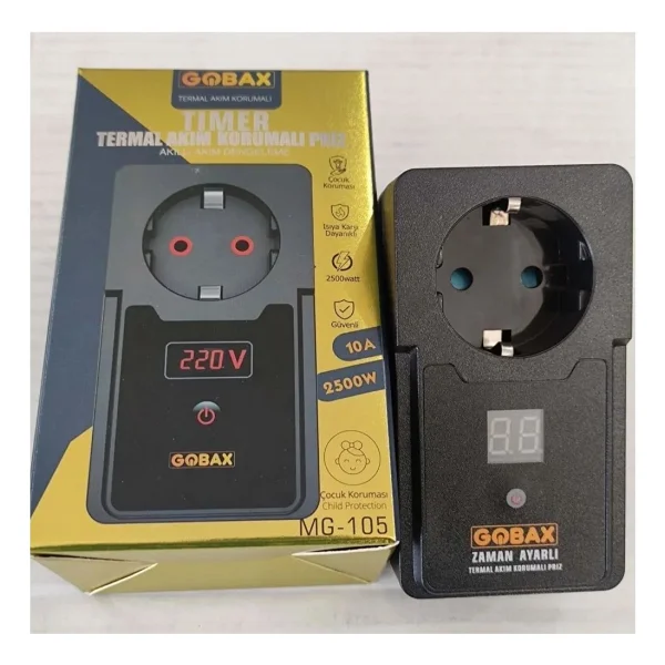 Gobax Mg-105 Termal Akim Korumali Priz - Görsel 3