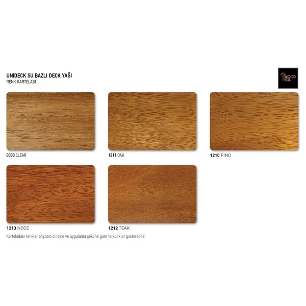 Woodsol Unideck Su Bazlı Ahşap Deck Yağı 0.75 L 1212 Teak - Görsel 5