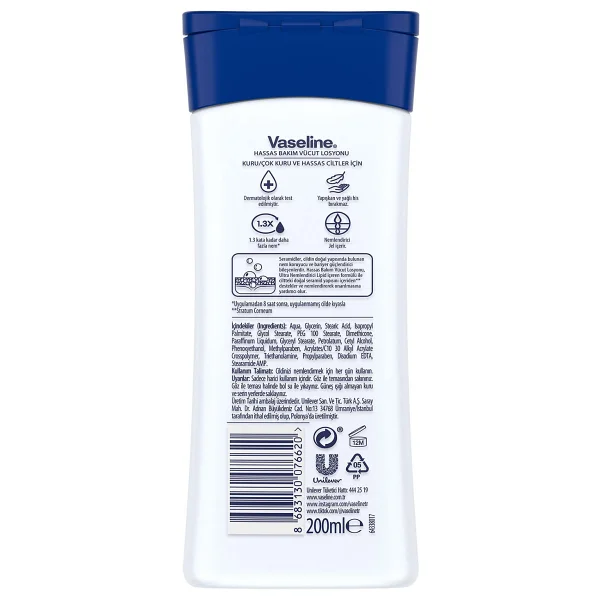 Vaseline Hassas Bakım Vücut Losyonu 200 Ml - Görsel 10