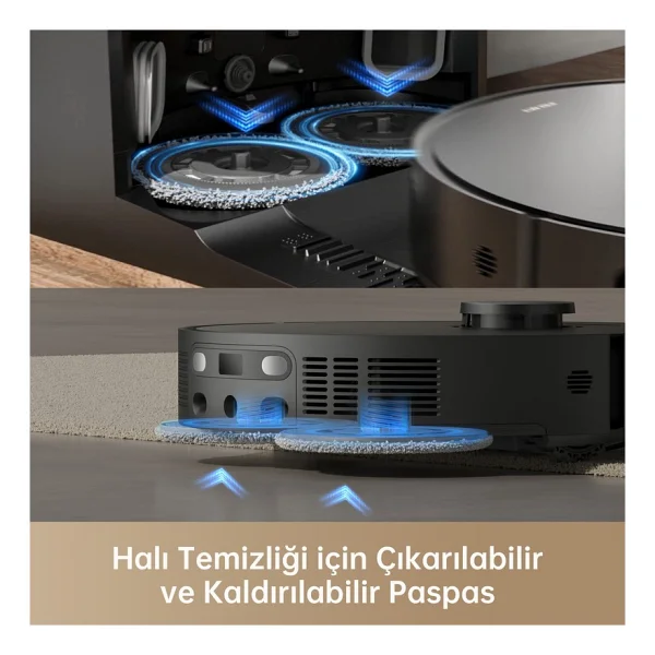 Dreame X40 Ultra Siyah Çöp İstasyonlu Akıllı Robot Süpürge - Görsel 7