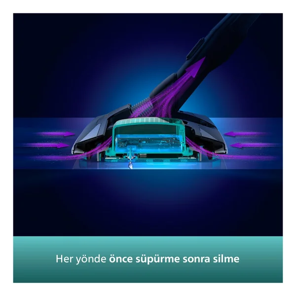 Philips Aqua Plus Xc8349/01 Şarjlı Dikey Süpürge - Görsel 3