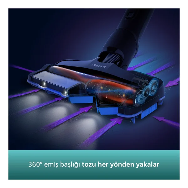 Philips Aqua Plus Xc8349/01 Şarjlı Dikey Süpürge - Görsel 4