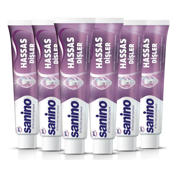Sanino Hassas Dişler Diş Macunu Hassas Dişler İçin Koruma 6x75 Ml Ağız Bakımı - Görsel 5