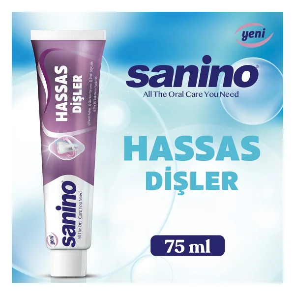 Sanino Hassas Dişler Diş Macunu Hassas Dişler İçin Koruma 6x75 Ml Ağız Bakımı - Görsel 3