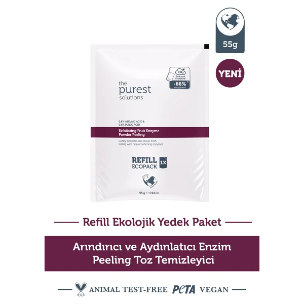 The Purest Solutions Exfoliating Fruit Enzyme %0,6 Azelaic Acid Powder Peeling 55 Gr - Görsel 7