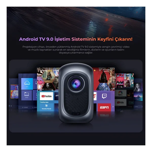 Havit Pj215 Pro Smart 250 Lümen Android Projeksiyon Cihazı - Görsel 5
