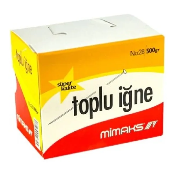 Mimaks Nikelli Toplu Iğne 250gr Kutu (Tı250) - Görsel 2