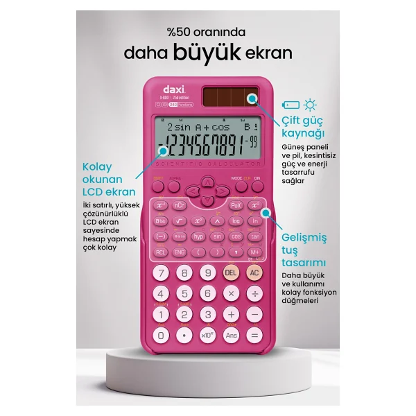 Daxi X-800 240 Fonksiyonlu Bilimsel Hesap Makinesi - Görsel 3