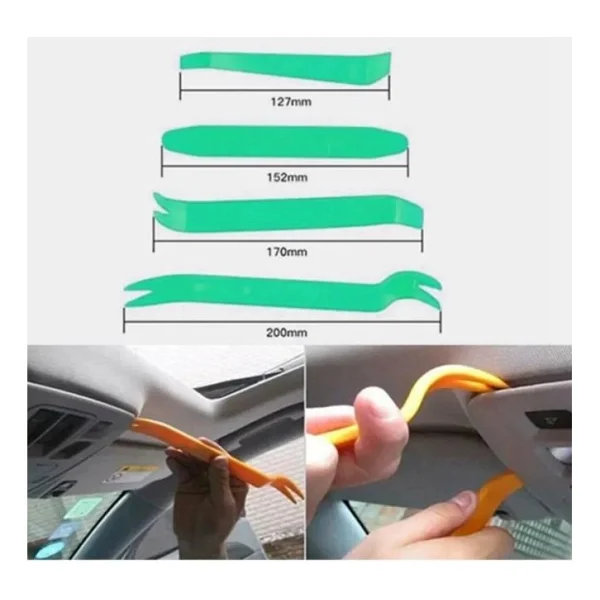 Oto Teyp Döşeme Trim Sökme Kapı Döşeme Trim Sökme Aparatı 4'lü Set - Görsel 4