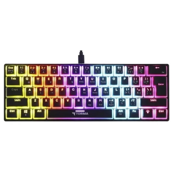 Torima Tk-04 RGB Siyah Kablolu Mekanik Oyuncu Klavyesi - Görsel 9