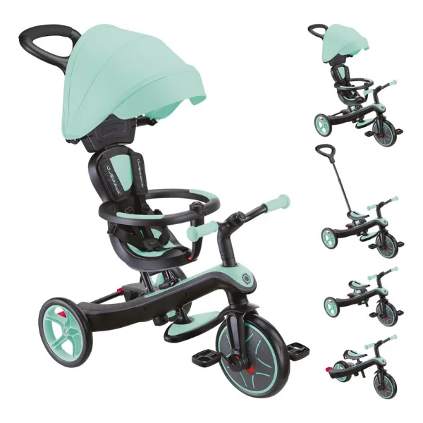 Globber Explorer Trike 4 İn 1 Mint Yeşil Bebek Bisikleti - Görsel 2