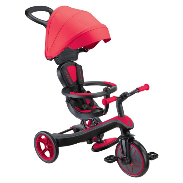 Globber Explorer Trike 4 İn 1 Kırmızı Bebek Bisikleti - Görsel 5