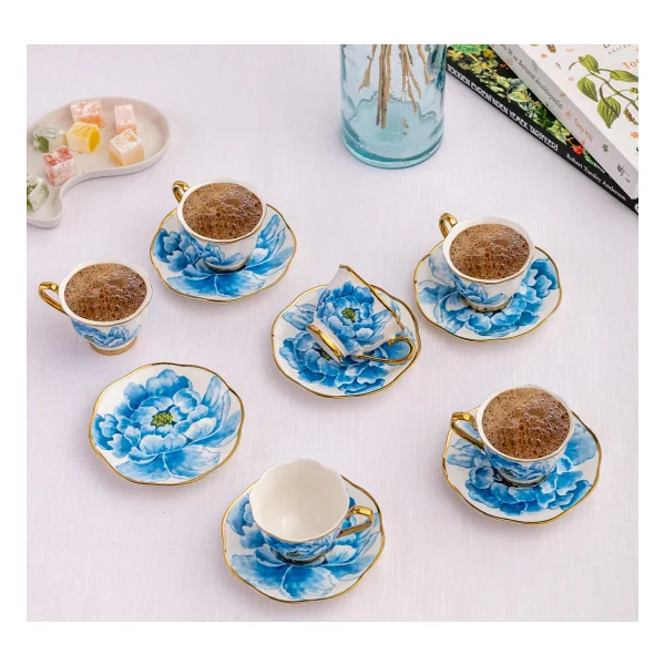 Emsan Dora 6 Kişilik Kahve Fincan Takımı - Görsel 5